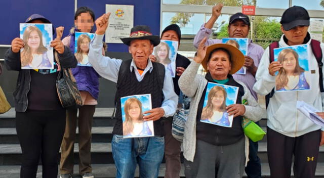 Familiares de la víctima de feminicidio reclamaron en Arequipa por liberación de Nelson Luna Cáceres.