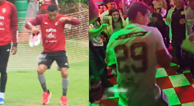 Yoshimar Yotún imitó los pasos de Aldo Corzo durante los entrenamientos en Videna y se hizo viral.