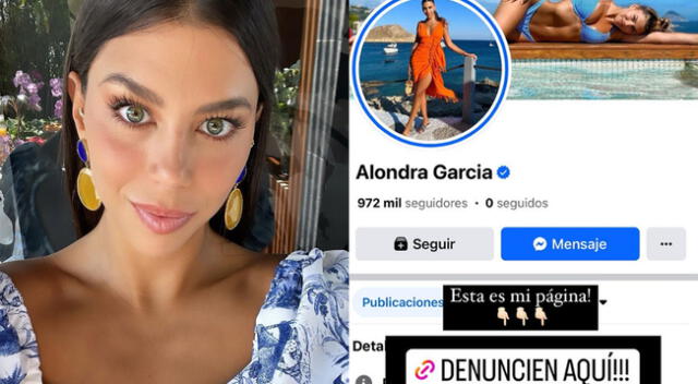 Alondra García Miró contó que inescrupulosos está pidiendo dinero a través de su cuenta de Facebook.