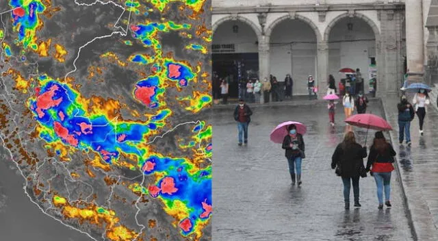 Estas son las regiones que serán afectadas por las lluvias en los próximos días