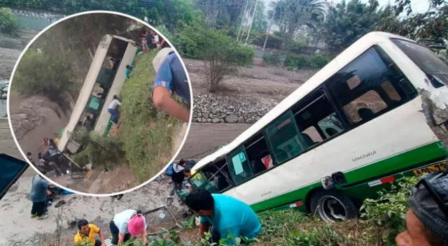 Un grave accidente de tránsito se registró en Chosica y dejó a 23 heridos.