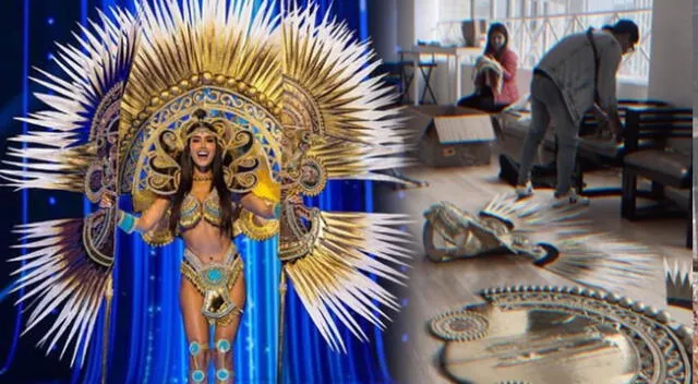 Así elaboró el diseñador Beto Pinedo el fabuloso traje típico de Camila Escribens para el Miss Universo.