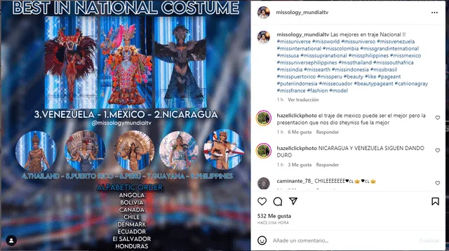 Camila Escribens entre una de las favoritas tras desfile de trajes típicos.