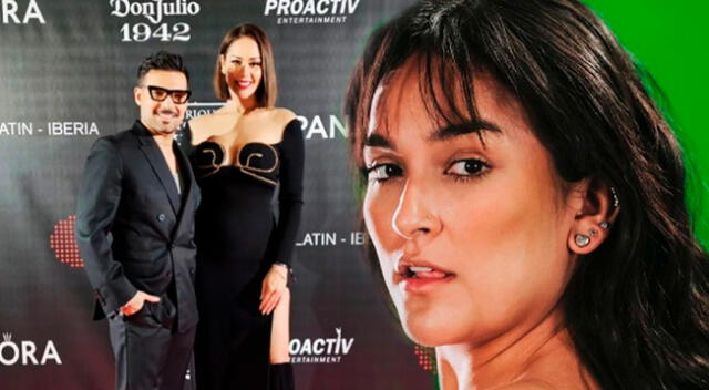 Ezio Oliva y Karen Schwarz disfrutaron de la fiesta de los Latin Grammy.