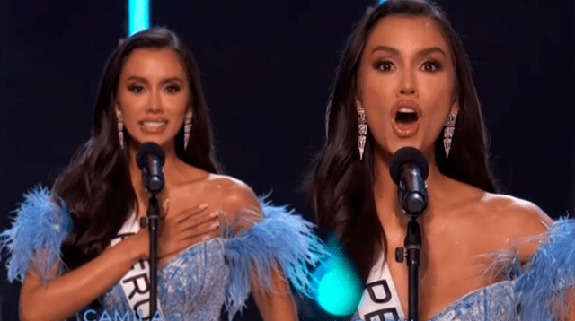 Camila Escribens y su primera presentación en la final del Miss Universo.