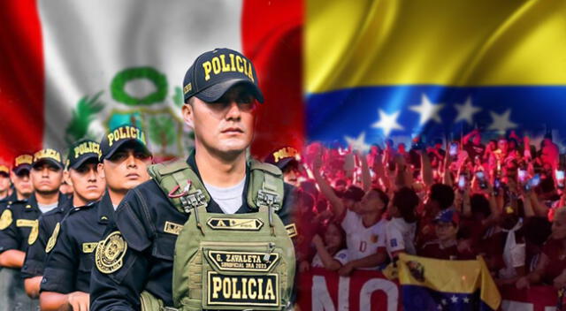 Policías realizar control migratorio aprovechando partido de Perú vs Venezuela.
