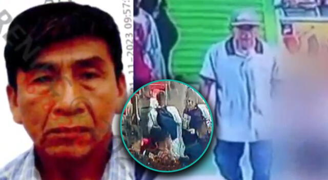 Cámaras captan a asesino de sujeto que le realizó tocamientos indebidos a niña en el Centro de Lima.