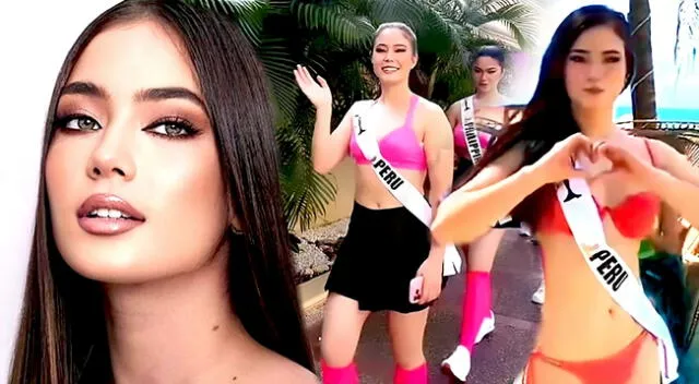 Kyara Villanela se lució en en desfile de traje de baño del Miss Teen Universe.