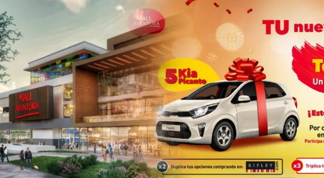 Conoce cómo participar del sorteo de los cinco autos que ofrece el Mall Aventura de San Juan de Lurigancho.