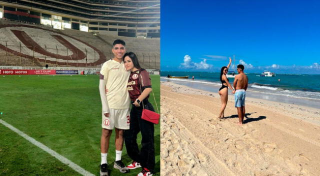 Piero Quispe y Cielo Berrios disfrutan de las vacaciones del futbolista.