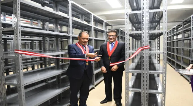 El jefe de la Autoridad Nacional de Control del Poder Judicial, Roberto Palacios Bran, inauguró el Archivo Desconcentrado