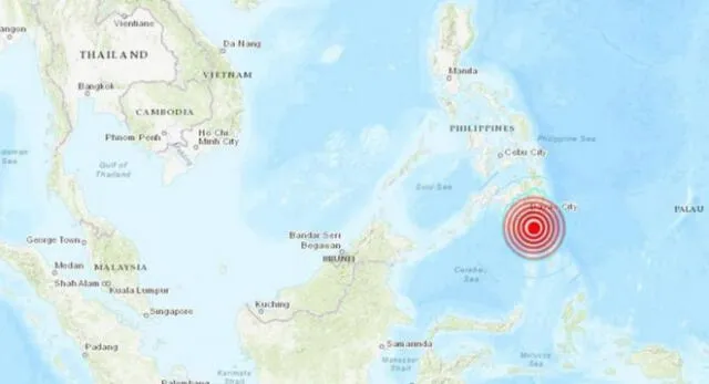 Terremoto de 7.6 se registra cerca de las costas de Filipinas y genera alerta de tsunami.