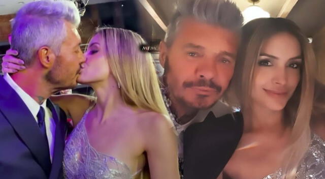 Marcelo Tinelli se luce muy enamorado de Milett Figueroa en prestigiosa premiación.