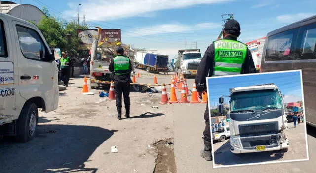 La víctima falleció tras ser arrollada por un camión en la vía Evitamiento, en Arequipa.