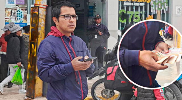 Ejemplo a seguir en Huancayo. El honrado docente se mostró orgulloso por devolver lo que no es suyo.