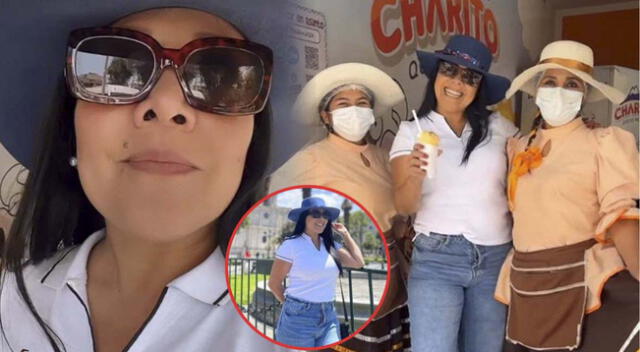 Tula Rodríguez disfruta de viaje a Arequipa.