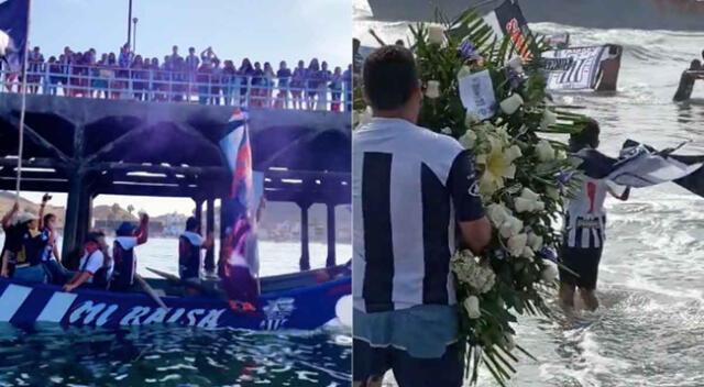 Hinchas de Alianza Lima rindieron así homenaje a los mártires del Fokker.