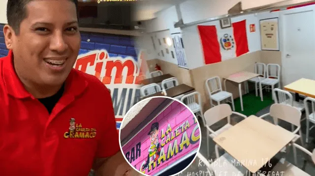 Luisito Caycho promociona su restaurante peruano.