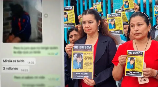 Criminales se han comunicado con la familia de Valeria Vásquez. Ellos piden los 3 millones de soles