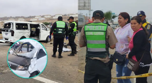 Familiares de las víctimas mortales en el accidente de Lurín acudieron a la escena para preguntar por sus seres queridos.