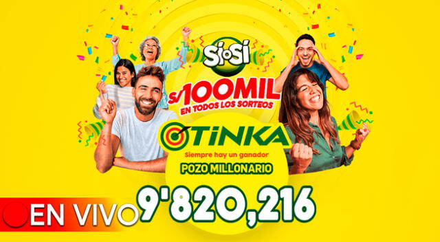 El pozo millonario de la Tinka se sorteó este miércoles 20 de diciembre a las 10:50 p.m.