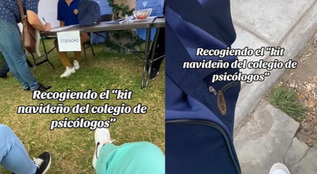 Kit navideño del colegio de psicólogos generó diversas reacciones en usuarios de redes sociales.