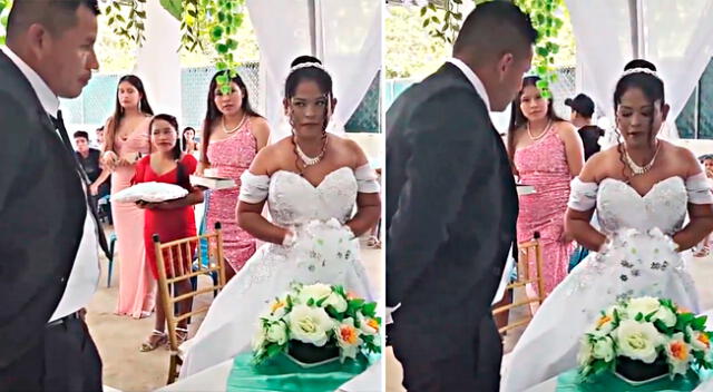 La novia reveló sus miedos en el altar y la reacción de su pareja es viral en Twitter.