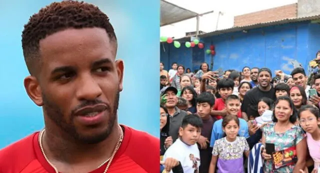 Jefferson Farfán entró regalos a niños de asentamiento humano en Puente Piedra por Navidad.