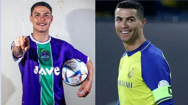 kevin santamaría, delantero de Comerciantes Unidos, es hincha de Cristiano Ronaldo.