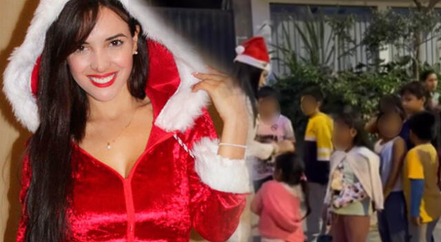 Rosángela Espinoza revela por qué se grabó dando regalos a niños.