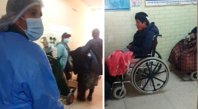 Tragedia en Puno: heridos esperan en los pasillos del hospital Carlos Monge Medrano por atención médica.