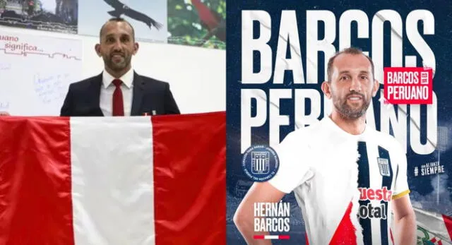 Hernán Barcos, goleador de Alianza Lima, feliz tras obtener la nacionalidad peruana.