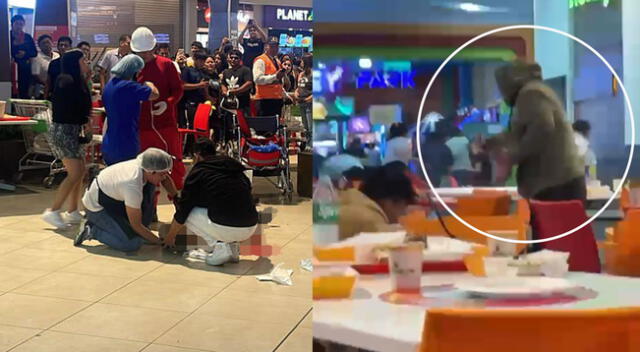 Sicario se tapó el rostro para no ser descubierto en Mall Plaza de Trujillo.