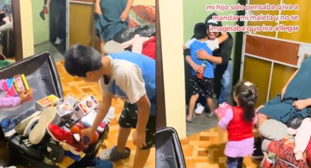 Niño rompe en llanto al ver en vivo a su papá después de varios años y es viral en TikTok.
