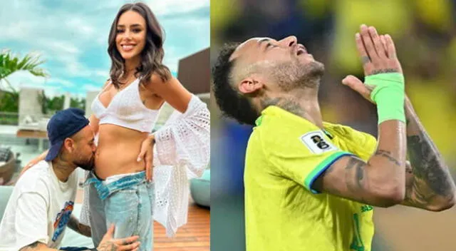 Neymar y su expareja Bruna Biancardi llamaron la atención de usuarios en redes sociales.