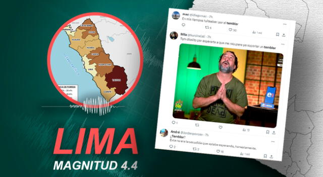 Redes estallan luego del temblor registrado en Lima.