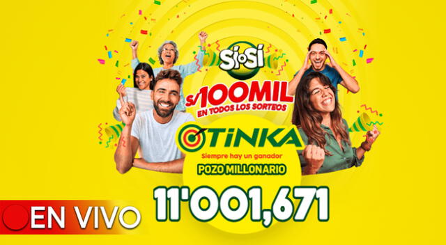 El pozo millonario de la Tinka se sorteó este domingo 31 de diciembre a las 10:50 p.m.