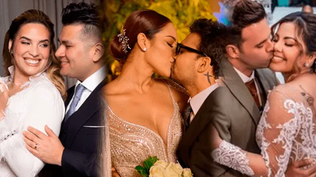 Artistas peruanos se casaron este 2023 y algunas bodas fueron de lujo.