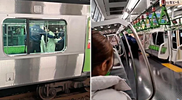 La mujer atacó a cuatro pasajeros y los apuñaló en la espalda.