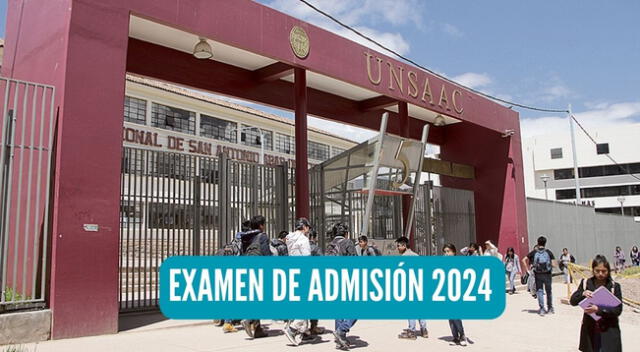 El examen ordinario de la UNSAAC se realizará entre los primeros días de enero de 2024.