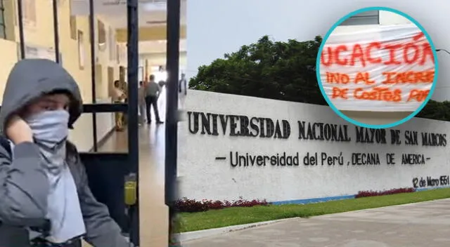 Estudiantes de Ciencias Contables de San Marcos tomaron su facultad por incrementos de costos.