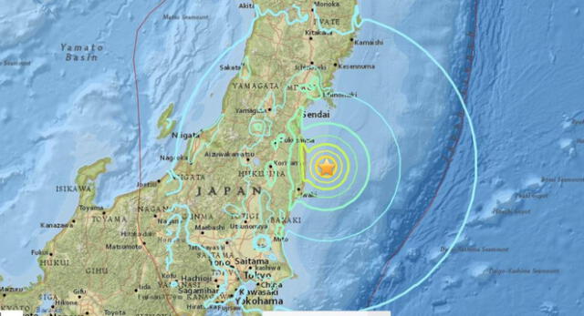 Temblor de magnitud 6 sacude el centro de Japón, pero no se reporta heridos ni daños.