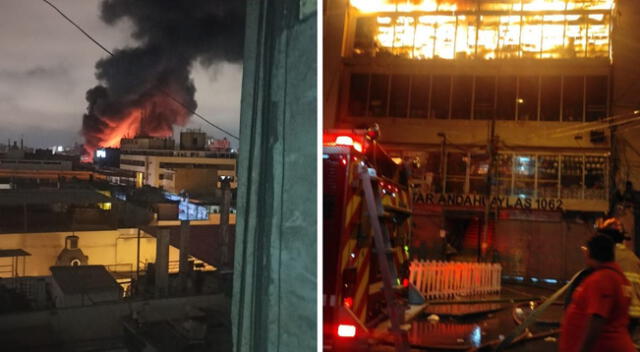 Se viene reportando un incendio en Mesa Redonda en el Centro de Lima.