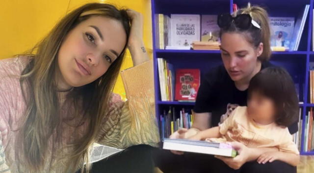 Cassandra Sánchez emocionada al ver a su hijo siendo aficionado a los libros.