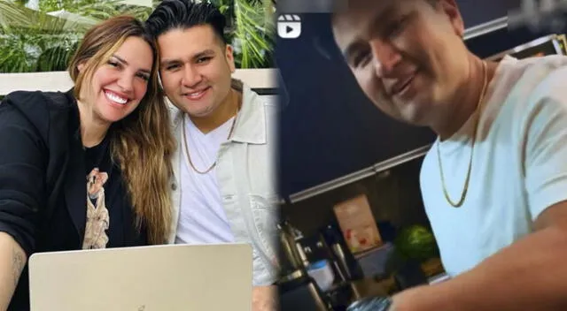 Cassandra Sánchez presume orgullosa a su esposo Deyvis Orosco.