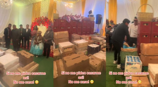 Novio decidió llevar cajas de cerveza y alimentos en la propuesta de matrimonio a su pareja.