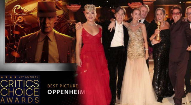 ‘Oppenheimer’ se queda con la categoría a 'mejor película' en los Critics Choice Awards 2024.