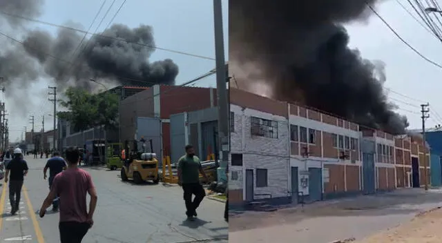 Incendio en fábrica Winter's, en Cercado de Lima