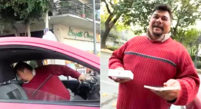 Taxista devuelve celular a joven que se lo olvidó en su auto y escena es viral en TikTok.