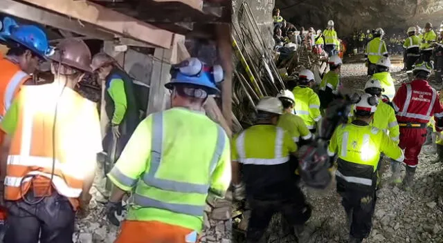 Minero que quedó atrapado a 60 metros de profundidad en Huancavelica, logró sobrevivir .